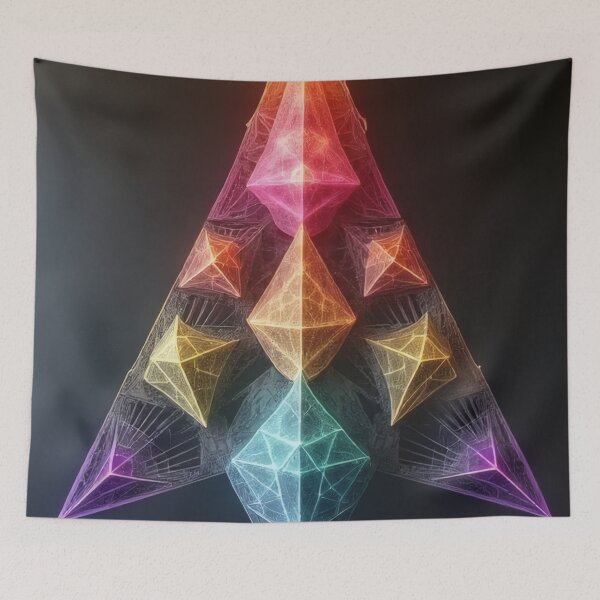 Item preview, Geometric abstract shape on a dark background designed and sold by Mianku | Für das Leben.