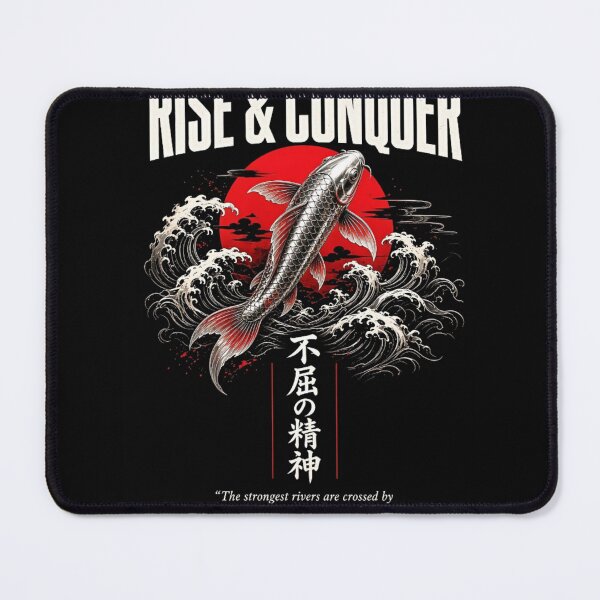 Item preview, Rise & Conquer Japanese Koi Fish Aesthetic Tee designed and sold by RajaArtDesign.