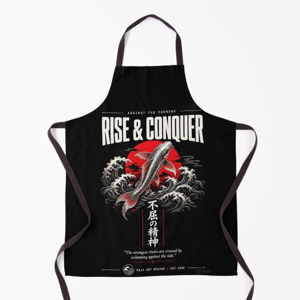 Item preview, Rise & Conquer Japanese Koi Fish Aesthetic Tee designed and sold by RajaArtDesign.