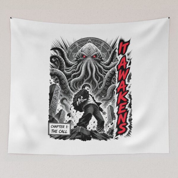 Item preview, Lovecraft It Awakens - Manga Cthulhu Rising designed and sold by Fenay Designs.