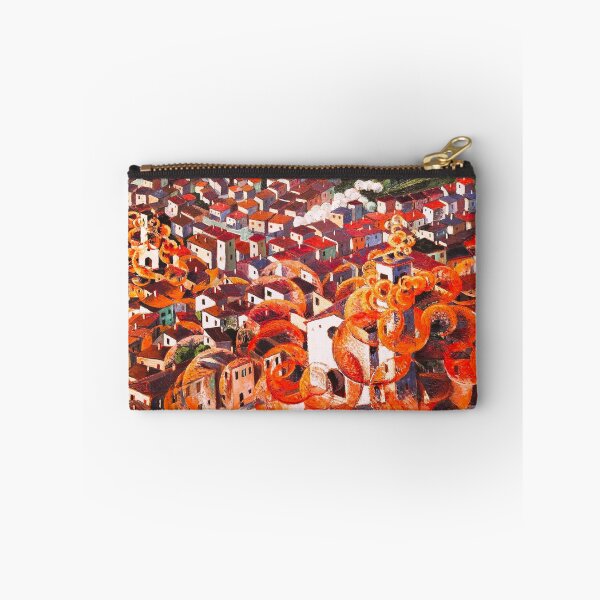 Item preview, Città-festa (City Festival) Italian Umbrian city landscape painting by Gerardo Dottori designed and sold by Jéanpaul  Ferro.
