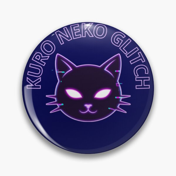 Item preview, KURO NEKO GLITCH — Squad Badge / クロネコ・グリッチ:スクワッドバッジ designed and sold by dragon580.