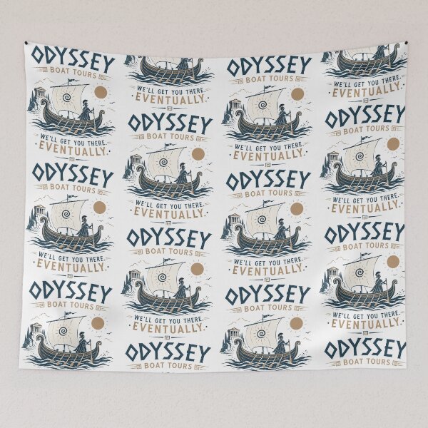 Item preview, Odyssey Boat Tours We’ll Get You There Eventually Funny Nautical Sailing Design designed and sold by CocoLama.