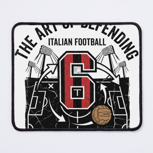 Item preview, Italian Football Defender Shirt – Vintage Number 6 Soccer Fan Gift designed and sold by GeniePixel.