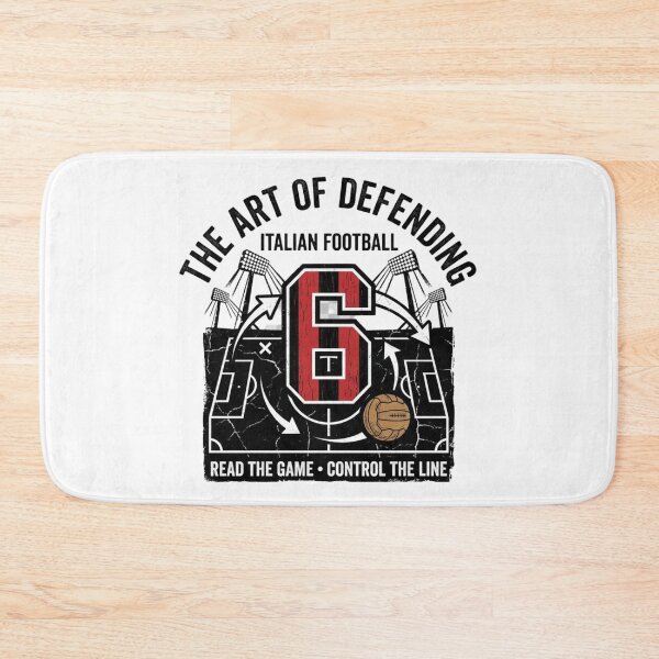Item preview, Italian Football Defender Shirt – Vintage Number 6 Soccer Fan Gift designed and sold by GeniePixel.