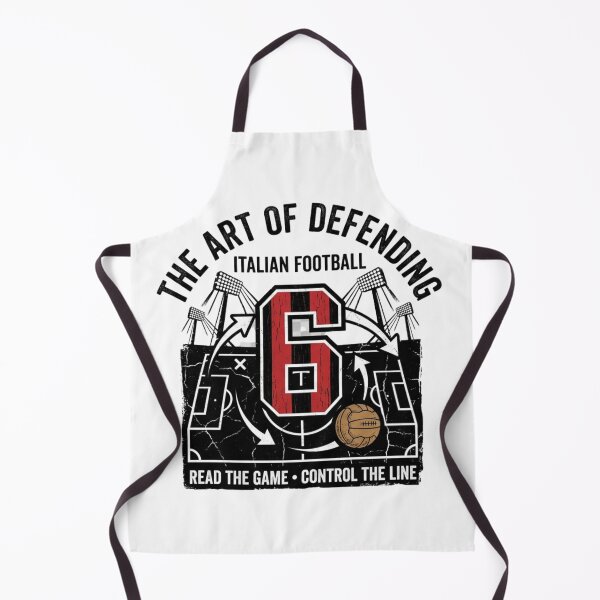 Item preview, Italian Football Defender Shirt – Vintage Number 6 Soccer Fan Gift designed and sold by GeniePixel.