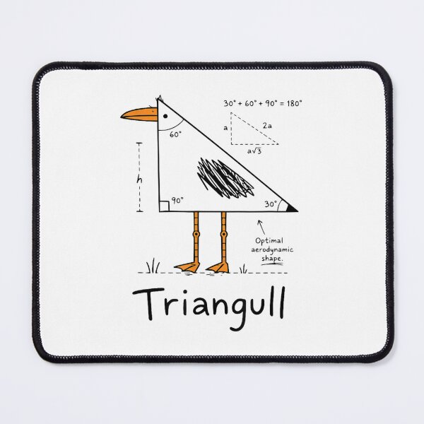 Item preview, Triangull Funny Seagull Triangle Geometry Math Pun designed and sold by CocoLama.