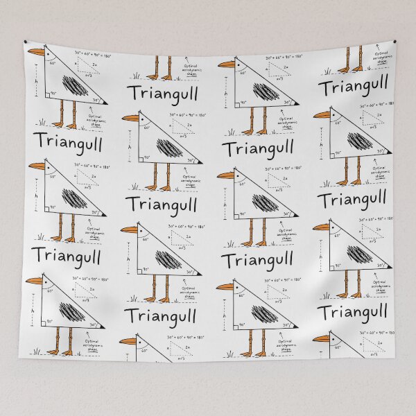 Item preview, Triangull Funny Seagull Triangle Geometry Math Pun designed and sold by CocoLama.