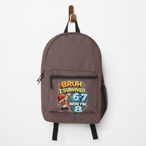 Item preview, Bruh I Survived 6-7 Now I'm 8 Funny 8th Birthday Design designed and sold by Lariva.