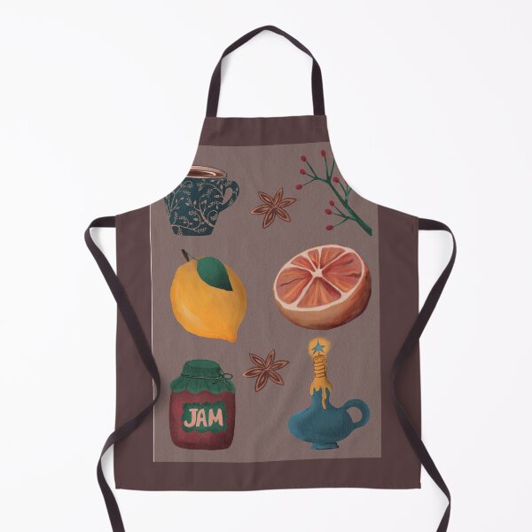 Item preview, Autumnal Tea and Citrus Cottagecore Illustration designed and sold by Vita-Kvitash.