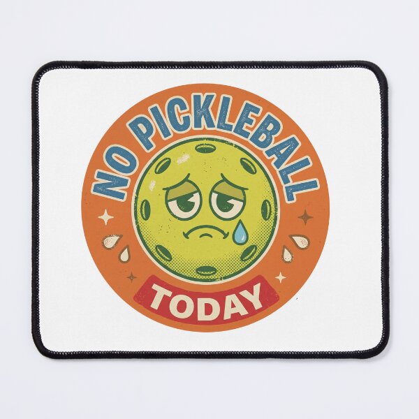 Item preview, No Pickleball Today Sad Crying Retro Mascot designed and sold by randaper.