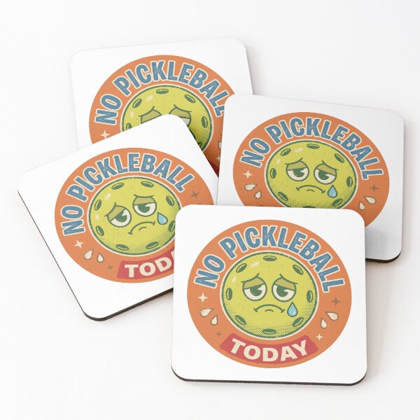 Item preview, No Pickleball Today Sad Crying Retro Mascot designed and sold by randaper.
