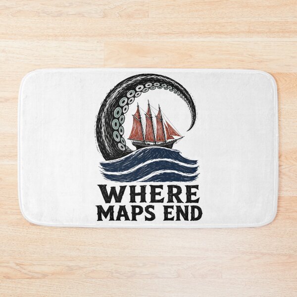 Item preview, Lovecraft Where Maps End - Tentacle Sea Voyage designed and sold by Fenay Designs.