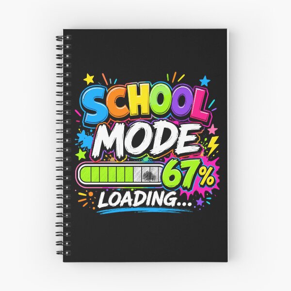 Item preview, School Mode 67 Percent Loading Funny Kids Back to School designed and sold by ZIGLWORKS.