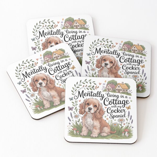 Item preview, Mentally Living In A Cottage With My Cocker Spaniel, Cottagecore Dog Lover designed and sold by WHDProduction45.
