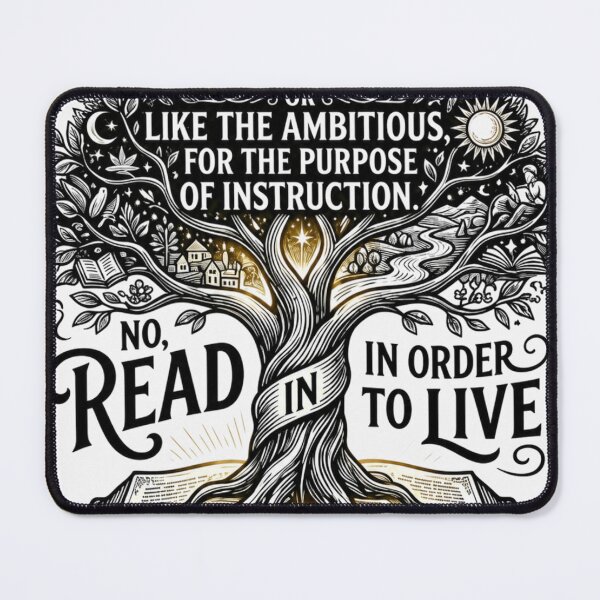 Item preview, Gustave Flaubert Quote About Reading designed and sold by SoCalStylez.