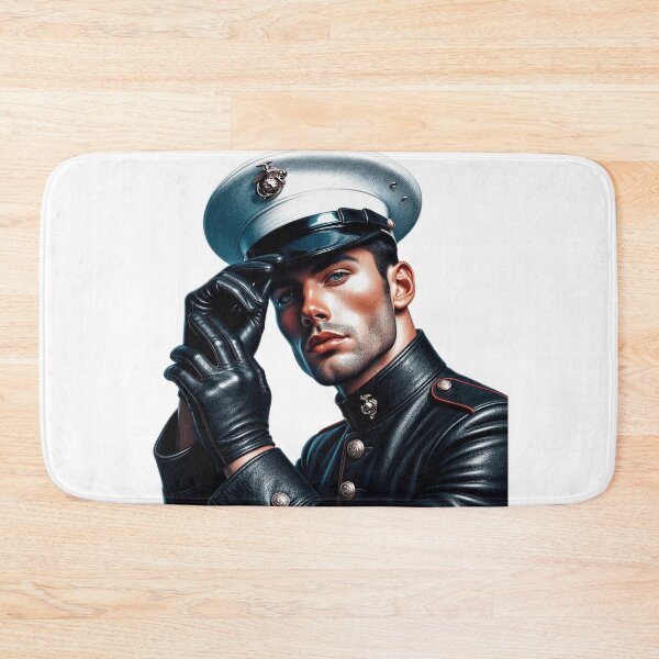Item preview, Gay Leather BLUF Marine Retro Color Art Design designed and sold by ItsAKinkThing.