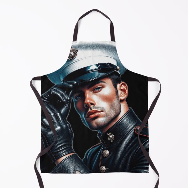Item preview, Gay Leather BLUF Marine Retro Color Art Design designed and sold by ItsAKinkThing.