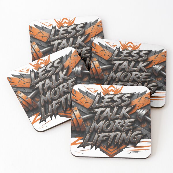 Item preview, Striking LESS TALK MORE LIFTING designed and sold by dazzlemakers.