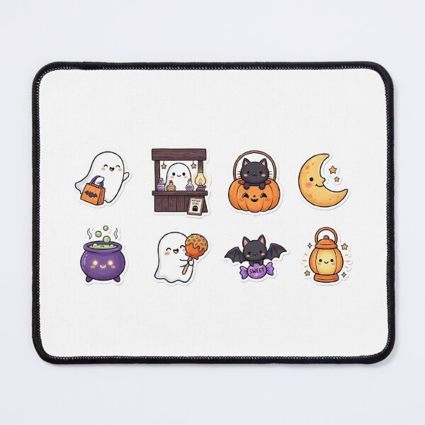 Item preview, Cute Kawaii Halloween Ghost Sticker Set designed and sold by SassyArtistry.