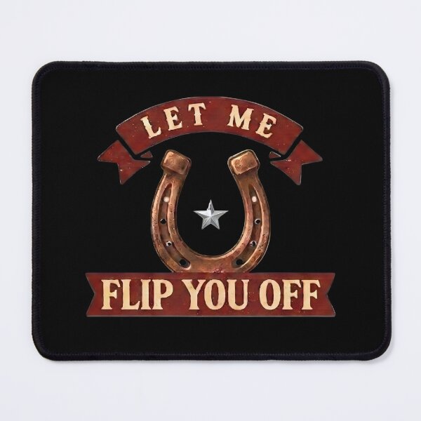 Item preview, Let Me Flip You Off Funny Horseshoe Pitching Rebel Humor designed and sold by ByPawel.