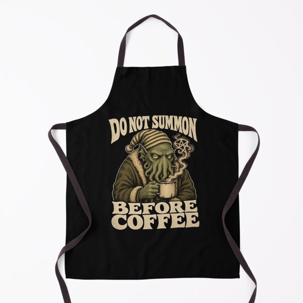 Item preview, Lovecraft Do Not Summon Before Coffee designed and sold by Fenay Designs.