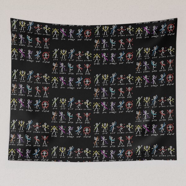 Item preview, Dancing Stick Figure Math Functions Chart designed and sold by cerima.