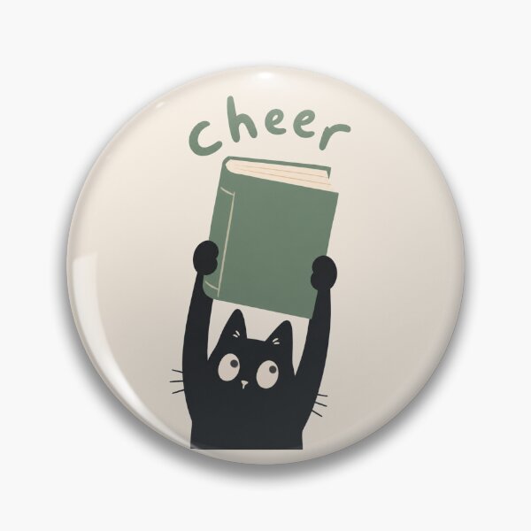 Item preview, Book Hangover Black Cat Cheer Book Hangout designed and sold by Yellowriversss.