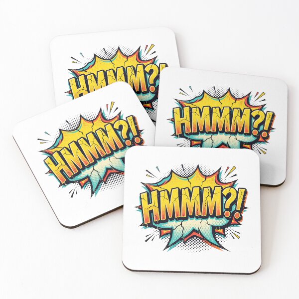 Item preview, Hmmm Meme Comic Explosion Funny Hmmm Reaction Confused Meme Pop Art T-Shirt designed and sold by pawsome purrfect.