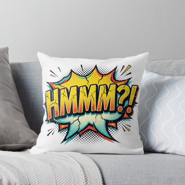 Item preview, Hmmm Meme Comic Explosion Funny Hmmm Reaction Confused Meme Pop Art T-Shirt designed and sold by pawsome purrfect.