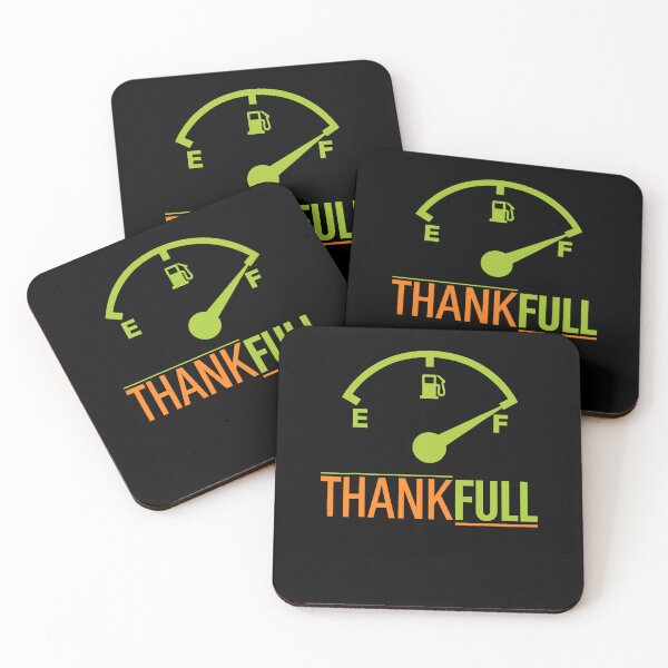 Item preview, Thankfull Fuel Gauge Tank Thanksgiving Gratitude designed and sold by CocoLama.