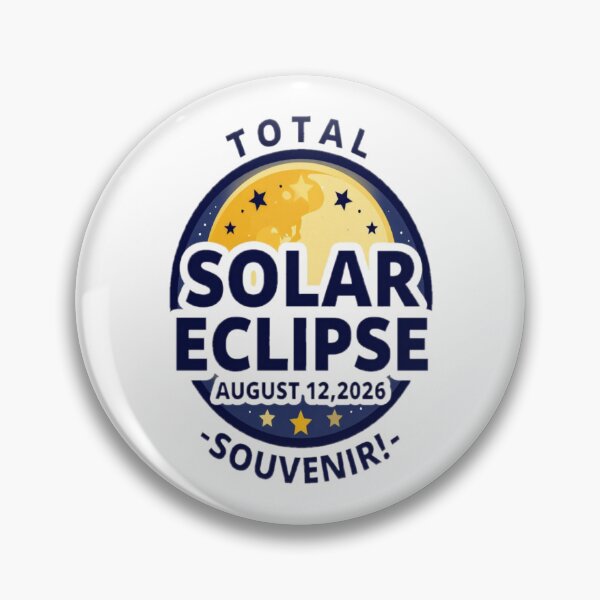 Item preview, For Astronomy Lover For Remembering a Big Event : TOTAL SOLAR ECLIPSE AUGUST 12,2026 -SOUVENIR!- designed and sold by Giulivo Store Graphic.