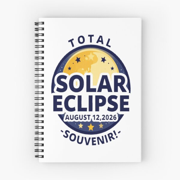 Item preview, For Astronomy Lover For Remembering a Big Event : TOTAL SOLAR ECLIPSE AUGUST 12,2026 -SOUVENIR!- designed and sold by Giulivo Store Graphic.