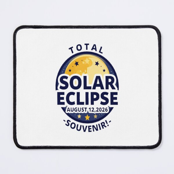 Item preview, For Astronomy Lover For Remembering a Big Event : TOTAL SOLAR ECLIPSE AUGUST 12,2026 -SOUVENIR!- designed and sold by Giulivo Store Graphic.