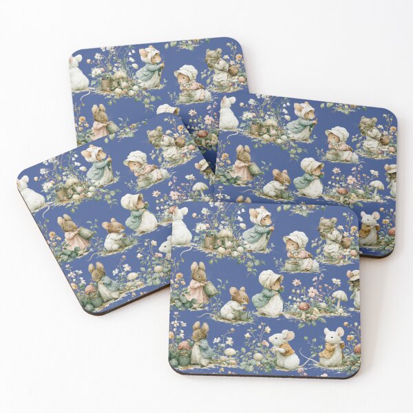 Item preview, Watercolor mice and bunnies in the grass designed and sold by Tana&tanuc.