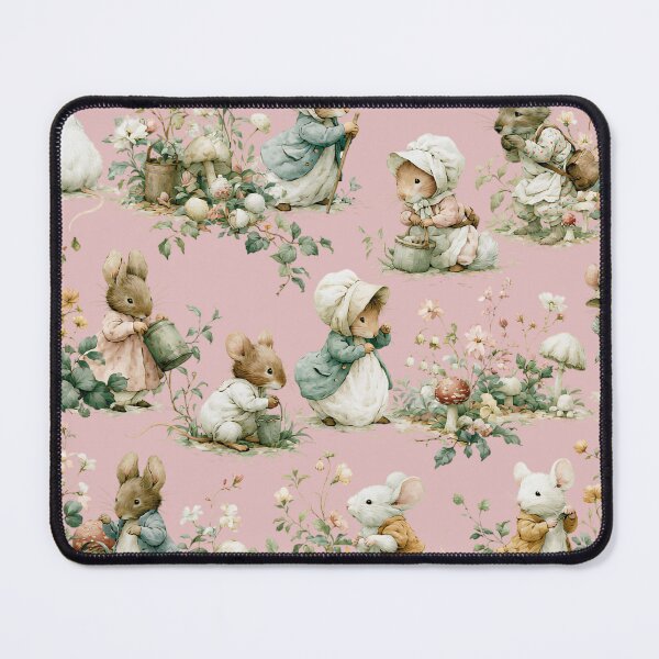 Item preview, Watercolor mice and bunnies in the grass designed and sold by Tana&tanuc.