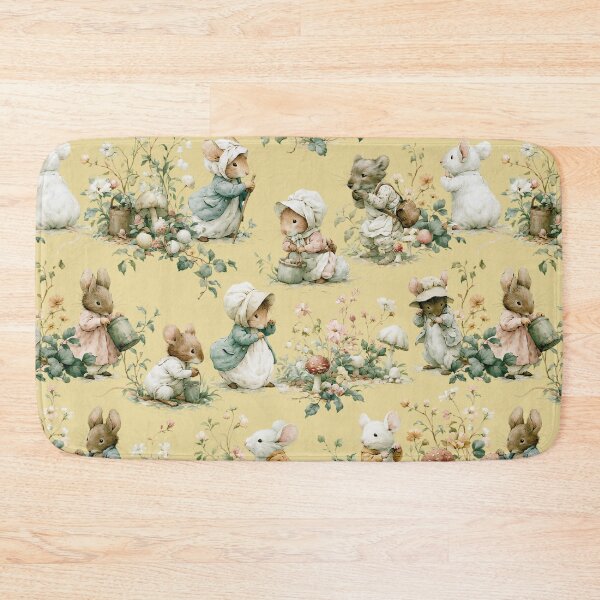 Item preview, Watercolor mice and bunnies in the grass designed and sold by Tana&tanuc.