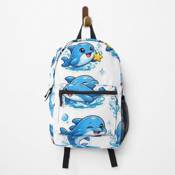 Item preview, Cute Kawaii Dolphin Sticker Sheet – Adorable Ocean Dolphin Collection designed and sold by yanderedev.
