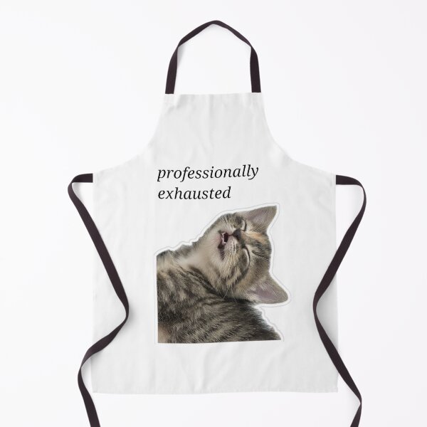 Item preview, Professionally Exhausted Cat - Funny Tired Cat designed and sold by Polax Projects.