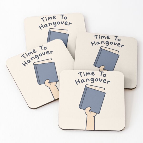 Item preview, Time To Hangover Funny Book Hangover Sticker Bookish Humor designed and sold by Yellowriversss.