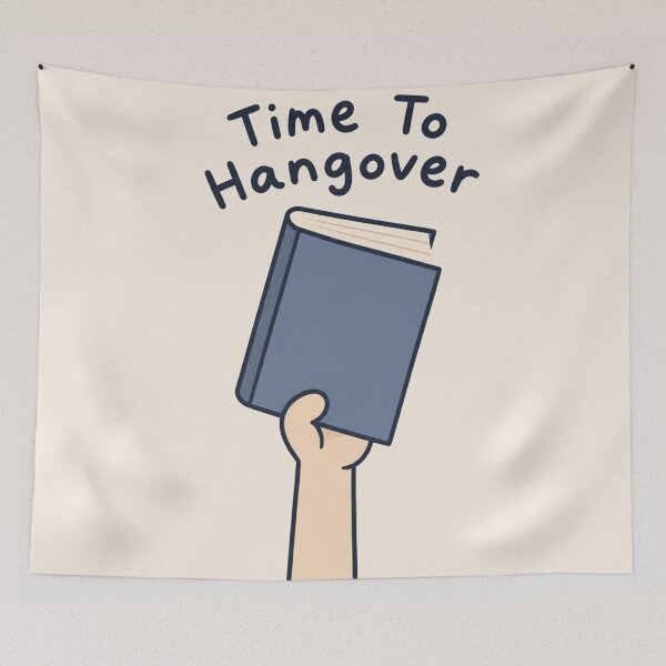 Item preview, Time To Hangover Funny Book Hangover Sticker Bookish Humor designed and sold by Yellowriversss.