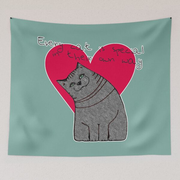 Item preview, Every cat is special in their own way! (Kiekeboekat Edition) aqua designed and sold by Kiekeboekat.