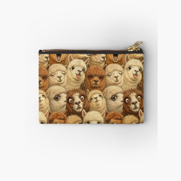 Item preview, Cute Alpaca Faces Portrait Collage designed and sold by merchxwear.