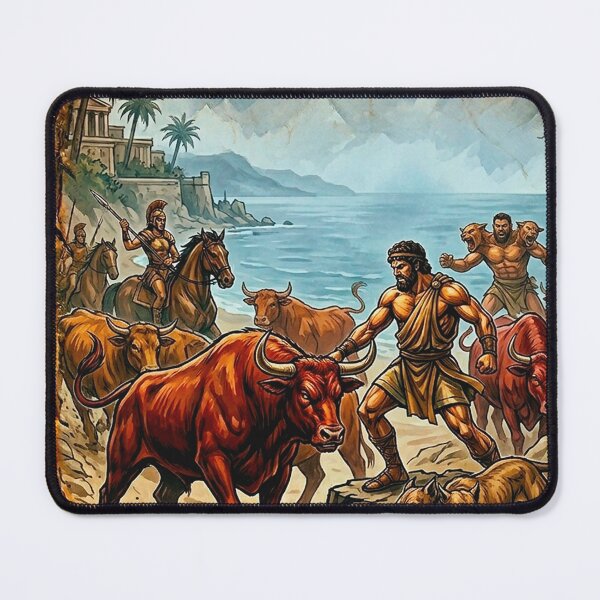 Item preview, Hercules' LABOR 10 - The Cattle of Geryon designed and sold by codex antique.