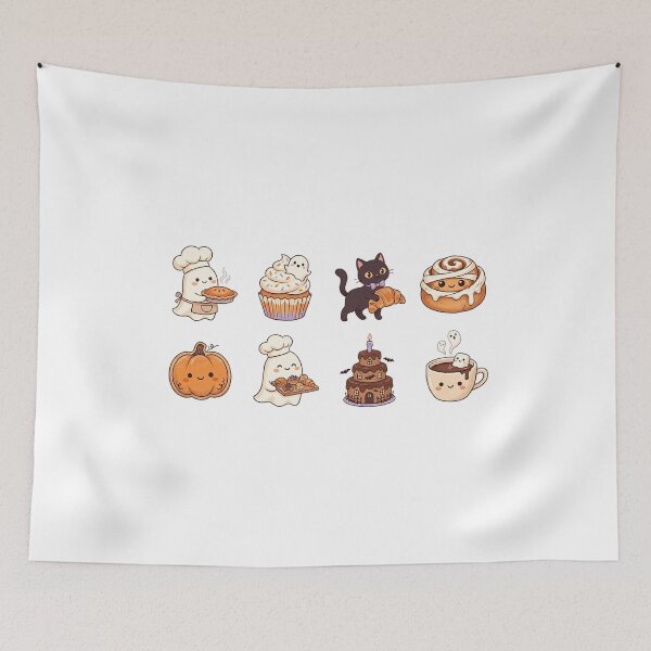 Item preview, Cute Halloween Baking Treats Sticker Set designed and sold by SassyArtistry.