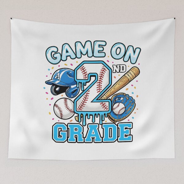 Item preview, Game On 2nd Grade Baseball Back to School designed and sold by Lariva.