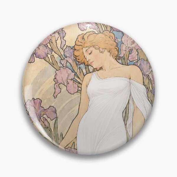 Item preview, Alphonse Mucha Iris 1898 designed and sold by maniacfitness.