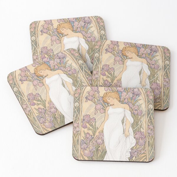 Item preview, Alphonse Mucha Iris 1898 designed and sold by maniacfitness.