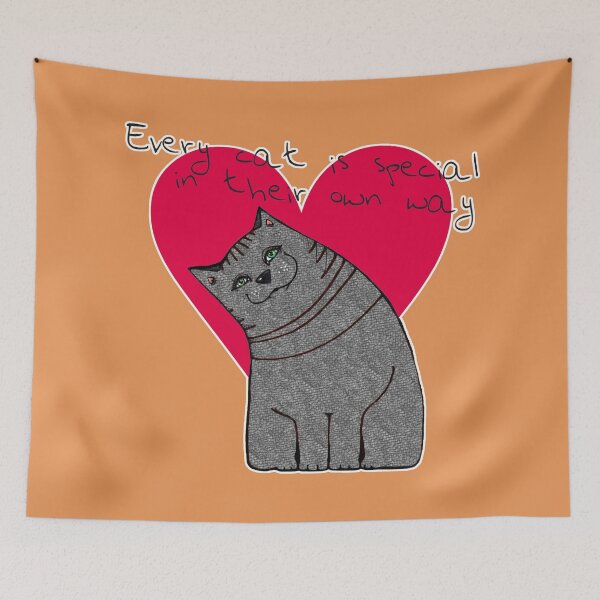 Item preview, Every cat is special in their own way! (Kiekeboekat Edition) soft orange designed and sold by Kiekeboekat.