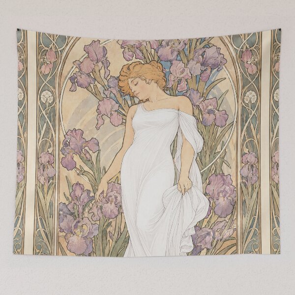 Item preview, Alphonse Mucha Iris 1898 designed and sold by maniacfitness.